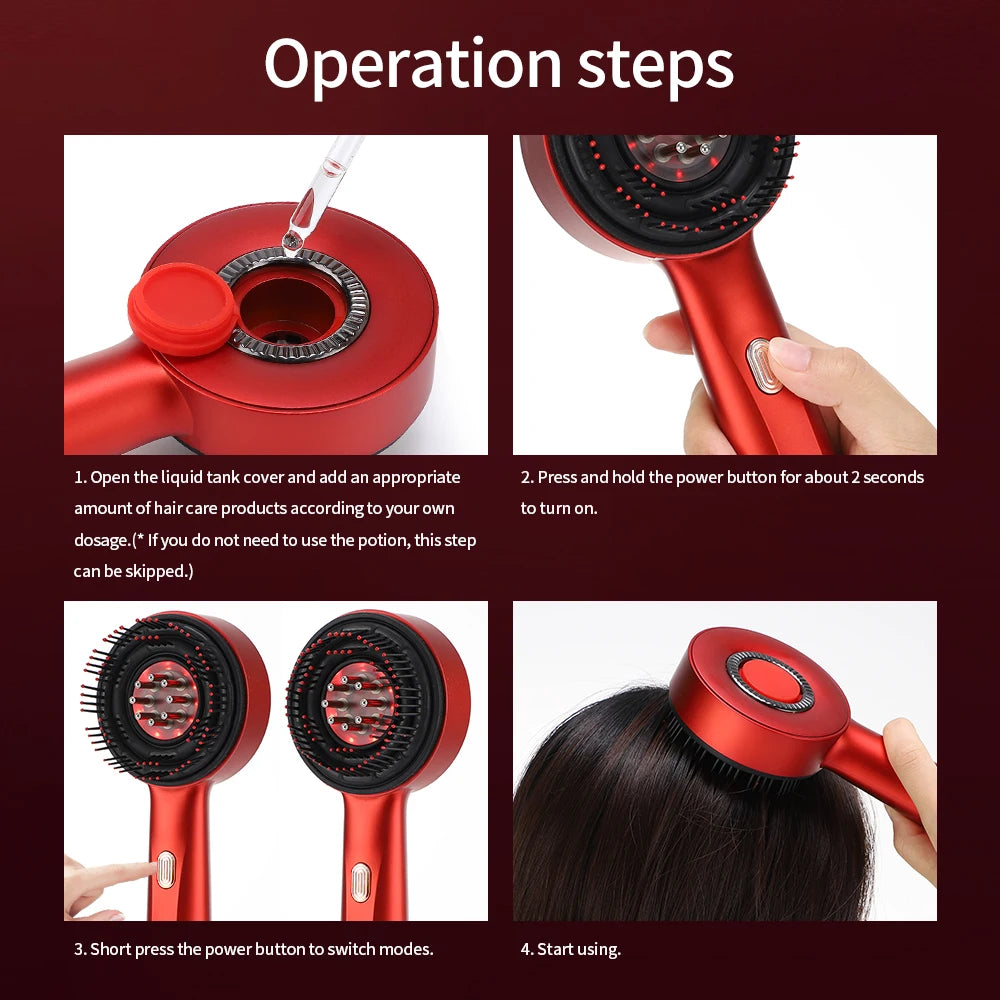 Red Light Scalp Therapy Brush